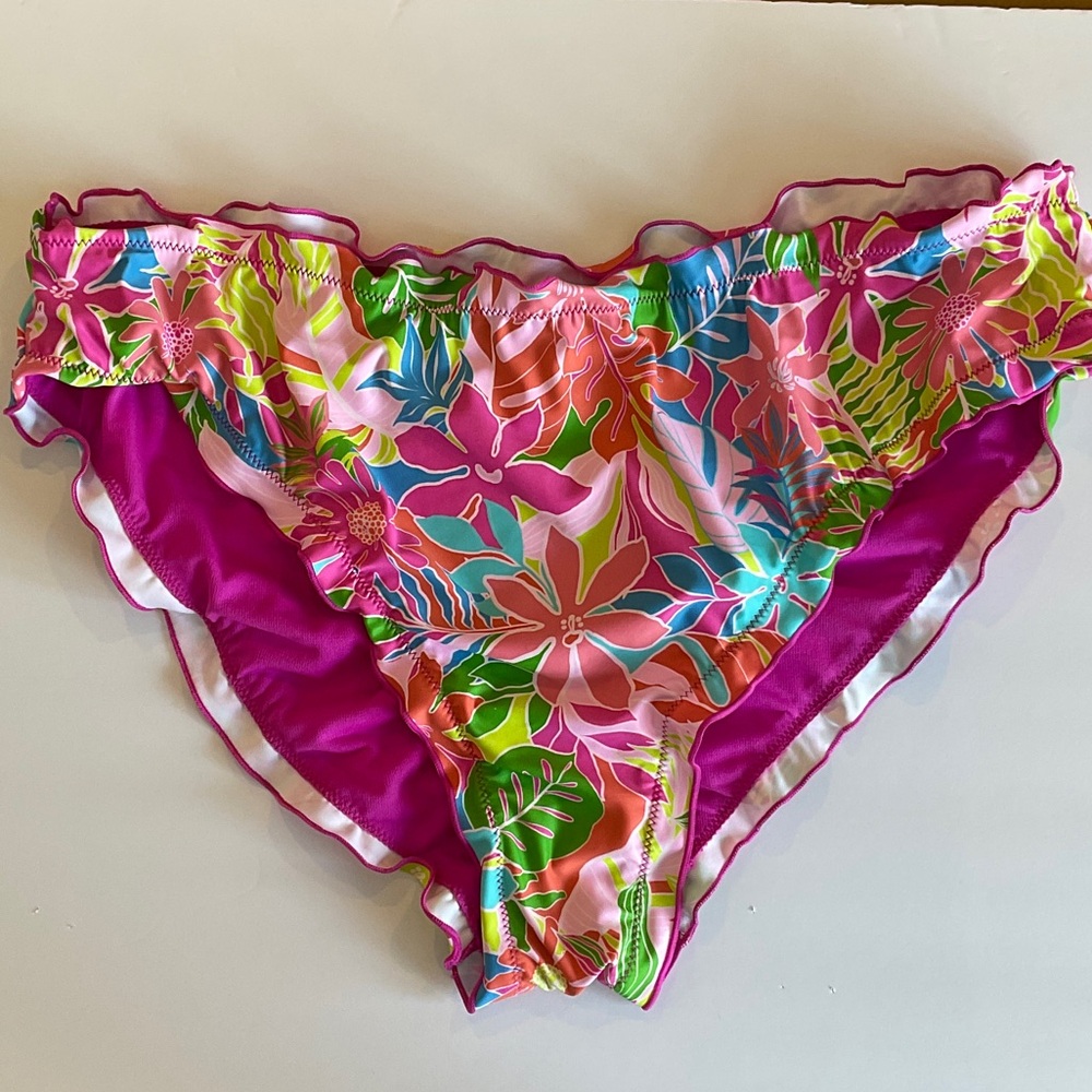 Floral Pink Bikini Bottom NWT